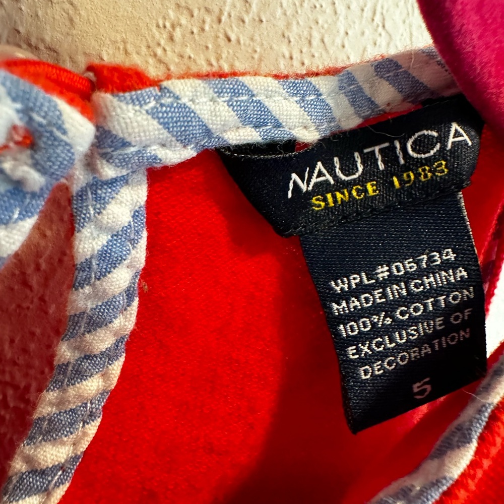 Nautica red sleeveless dress 5T - Picture 2 of 4